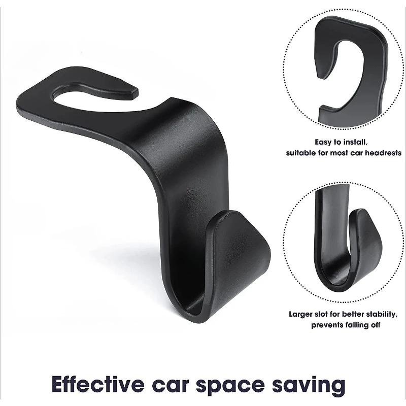 Универсальные крючки на подголовник автомобиля Сверхпрочный АБС-пластик Вешалка на спинку сиденья для сумок, продуктов, пальто, зонта Автомобильные аксессуары-органайзер