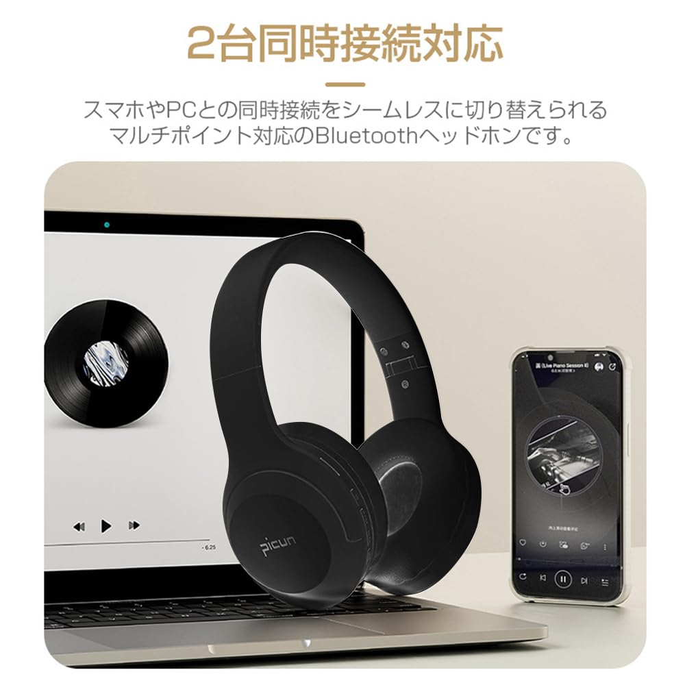 Bluetooth Беспроводные Проводные и Шумоподавляющие Звук SD-карта 23 часа музыки Низкие Hi-Fi 40 мм Аудио Японская Инструкция в Комплекте 5.3 Наушники, Двойного Использования,