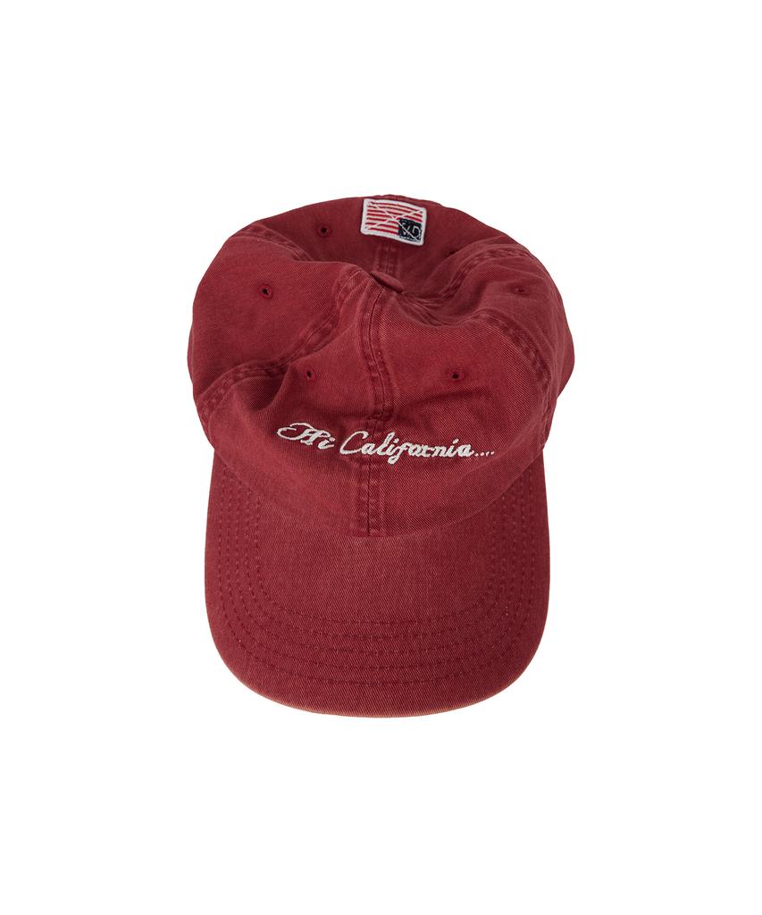 1011 GALLERY Кепка-бейсболка Hi California Washed - Красная