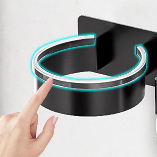 Настенный держатель для фена, органайзер для ванных принадлежностей, полка с высокой несущей способностью