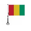 Drapeau - Guinée - 5 Pièces - 14 X 21 Cm - Polyester - Mât En Plastique