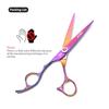 SANGELAR 6 Inch Left-handed Professional Hair Scissors, Magical for Girls' Hair Trimming,Dog Grooming Scissors Can Be Used As Pet Styling Tool