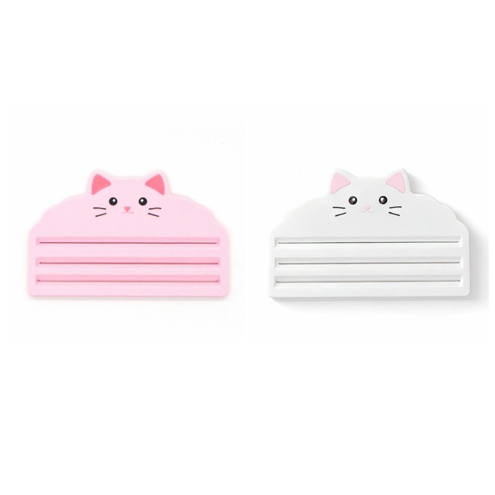 2pcs 3 Slots Design Cat Treat Squeezer Manual Press 3D Printed Wet Food Extruder Ergonomic Handle Portable Cat Treat Dispenser