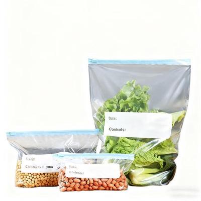 Пакеты для хранения продуктов ZISIZ с двойным ребром и самозаклеивающиеся