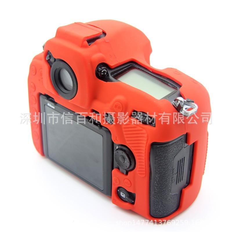 Silicone Camera Case Cover Nikon D850 DSLR - Shockproof Scratch Resistant Protective Sleeve In Yellow Red Green Black