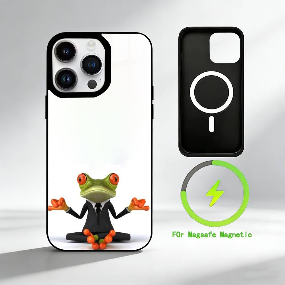 A-Abstract A-art F-frog Phone Case For iPhone 17 16 15 14 13 12 Pro Max Plus for Mirror Wireless Magnetic Cover