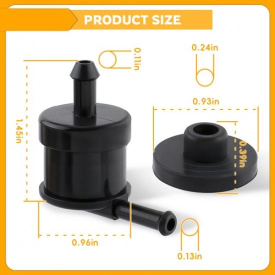 Новый для Husqvarna 576618101 и 584648201 Комплект топливного обратного клапана и резиновой втулки США