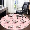 1pc Courage the Cowardly Dog Office Round Area Rug, Under Office Chairs Bedroom Living Room Home Decor, Room Decoa1022223