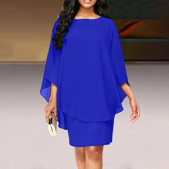 Вечернее платье с круглым вырезом, рабочая одежда, мягкая классическая женская одежда из двух частей, уличная одежда