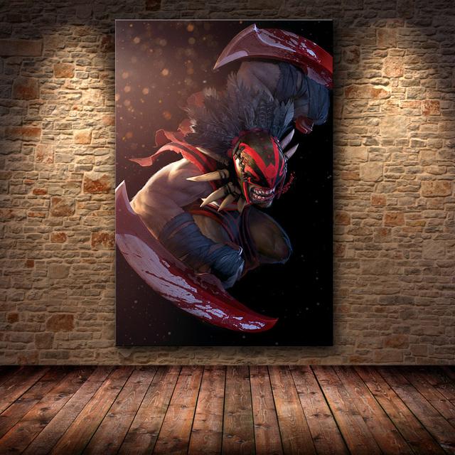 Без рамы, украшение для плаката, картина DOTA2 на HD холсте, холст, настенная живопись, холст, настенное искусство, холст