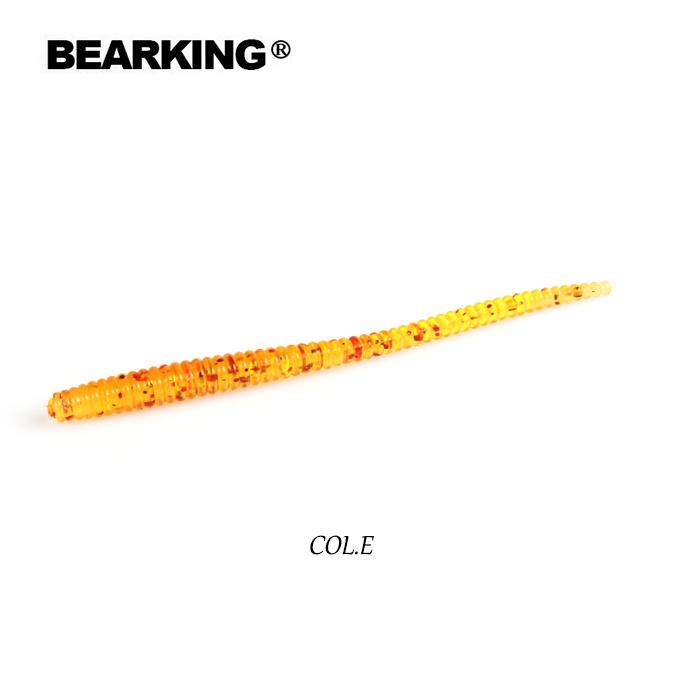BEARKING Мягкие приманки Worm, 8 см, 1,12 г, 20 шт./пакет, искусственные силиконовые приманки для рыбалки, окуня, щуки, гольяна, приманки для плавания, отсадки, пластиковые приманки