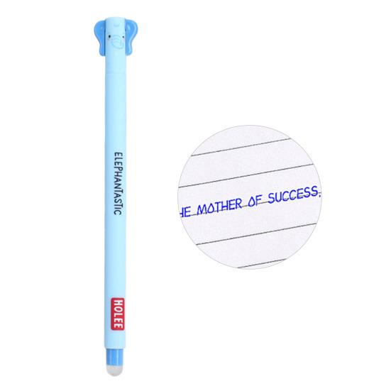 Стирающаяся ручка 0,7 мм с черными чернилами, с мягкой рукояткой, приятной для кожи, с милыми колпачками в виде животных, кнопочный механизм, перезаправляемые ручки, школьные принадлежности