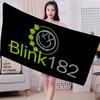Известная панк-группа BLINK-182 Микрофибровое пляжное полотенце Впитывающее Быстросохнущее Мягкое Полотенце для йоги, плавания, курорта, альпинизма