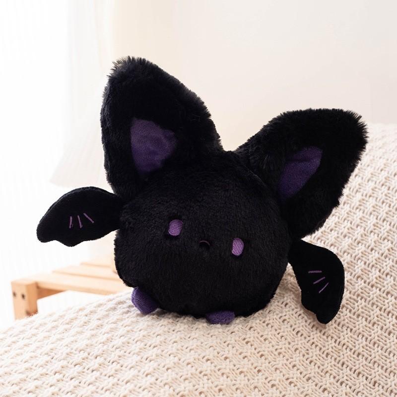 Bat Halloween Round Plush Toy Stuffed Animal Doll Bedroom Decoration Gift 20cm