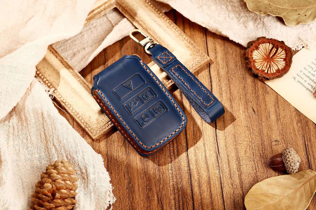 [Первый выбор] Совместим с Range Rover Discovery & XJ/F Pace/XE/XF/F Type], Коровья кожа, Ключ