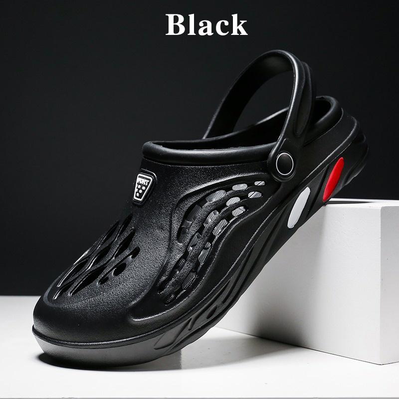 Summer Beach Shoes Men Breathable Sandals Casual Shoes Slippers Garden Shoes Plus Size Hole Shoes Flip Flop Leisure Outdoor Summer Sandals