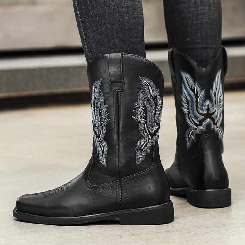 Casual Long Men's Boots Fashionable New Style Design Outdoor Leisure Business Party Daily Office Motorcycle Adults Shoes 39-46