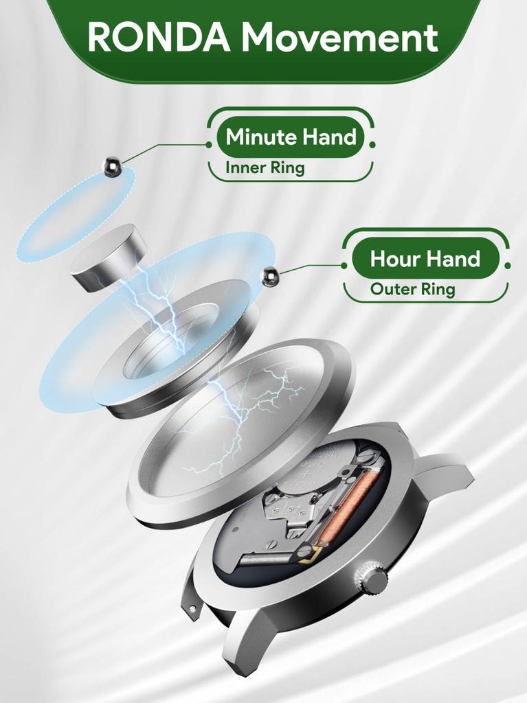 Деревянные магнитные часы Магнитные стальные шариковые часы Унисекс Металлические часы с бревном Модные спортивные кварцевые часы [EUTOUR] Мужские