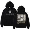 Мода Radiohead Hoodie Мужчины Женщины Толстовки Oversize Одежда Harajuku Пуловеры Гранж Мальчики Девочки Уличная одежда Женщины Топы