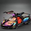 1:24 Huayra BC Hypercar Sports Car Model Toy Metal Diecast Pull Back Supercar Shock Absorption Models Gift Decoration