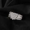THE BLING KING Exquisite Big Heart Ring Full Micro Paved Iced Out 5A+ Cubic Zirconia HipHop Ring Delicate Punk Jewelry