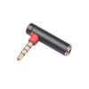 3.5mm Male To Female 90-Degree Adapter Converter for Headset Phone Laptop