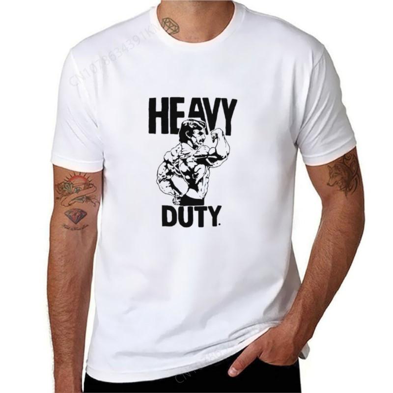 Футболка с логотипом Mike Mentzer Heavy Duty хиппи одежда корейская мода облегающие футболки для мужчин