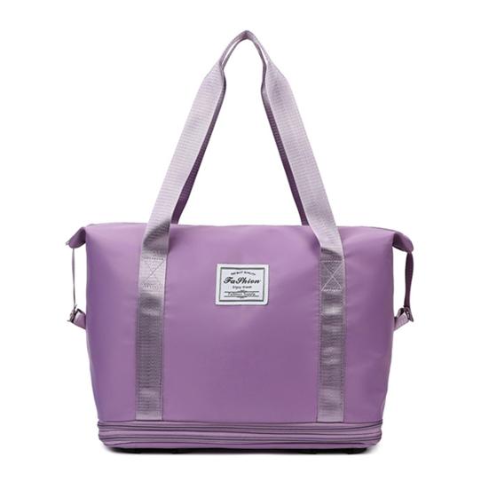 Travel Bag with Duffel Large Capacity Detachable Wheels Dry Wet Separation Waterproof Oxford