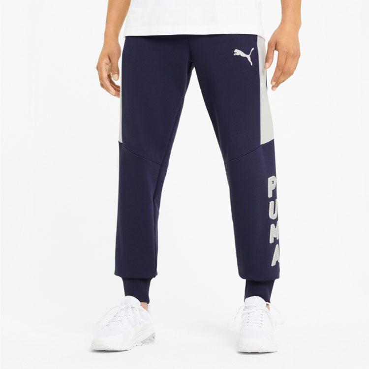 Puma Мужские вязаные спортивные штаны Твидовые Синие Умеренные Спортивные штаны 588678-06