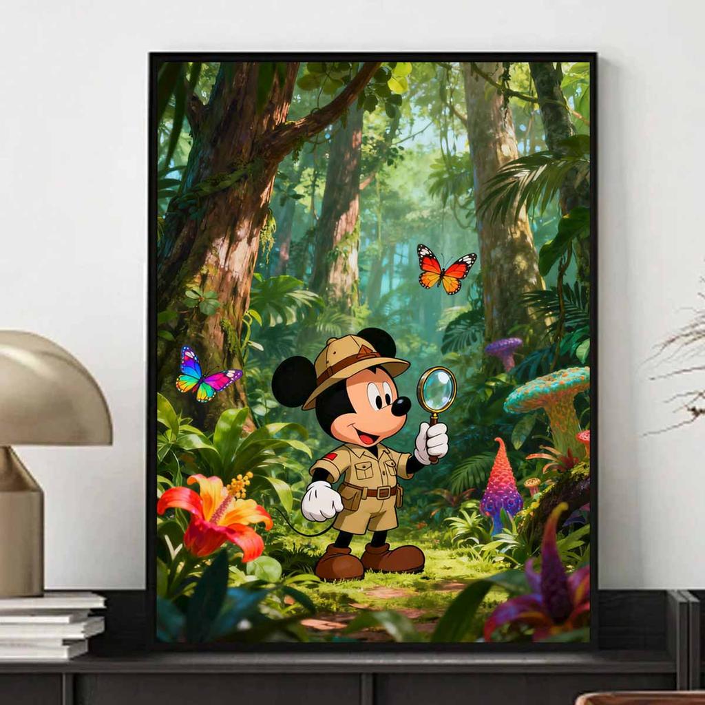 Disney Diamond Painting Mickey Jungle Adventure Diamond Art Painting Set for Home Office Decoration Handmade Gifts