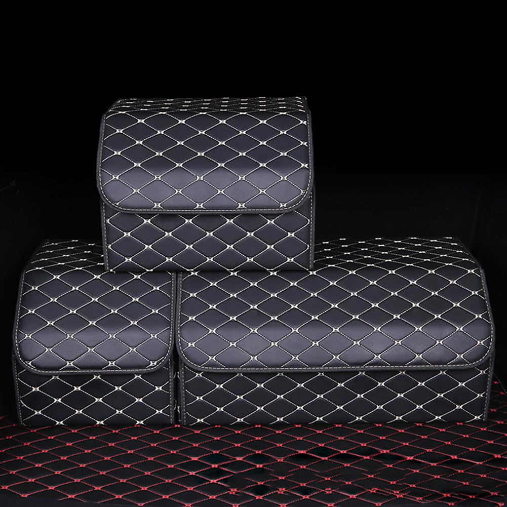 Новый большой вместительный органайзер для багажника автомобиля, многофункциональная сумка для хранения инструментов, кожаная складная сумка для хранения вещей