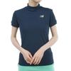 Golf Short Sleeve Mock Neck Shirt Sweat Quick 0 [New Balance] Women's (FIELDSENSOR EX Absorbent, Drying, Stretch) / 012-4166510 121_Navy [S]