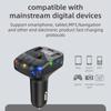 Bluetooth 5.3 Автомобильный FM-передатчик PD 30 Вт Dual USB 3.1A Type-C Быстрое зарядное устройство Громкая связь Вызов Автомобильный комплект Mp3-плеер Приемник FM-модулятор Поддержка TF U диска