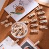 20Pcs/Box Creative Thumb Tacks Reusable Pushpins with Clips Wooden Clip Push Pins Wall Markers
