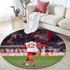Jamal Musiala pattern round rug,Carpet Rug for Living Room Bedroom Playroom ,Non-slip Floor Mat,Holiday Gifts and Birthday Gifts.