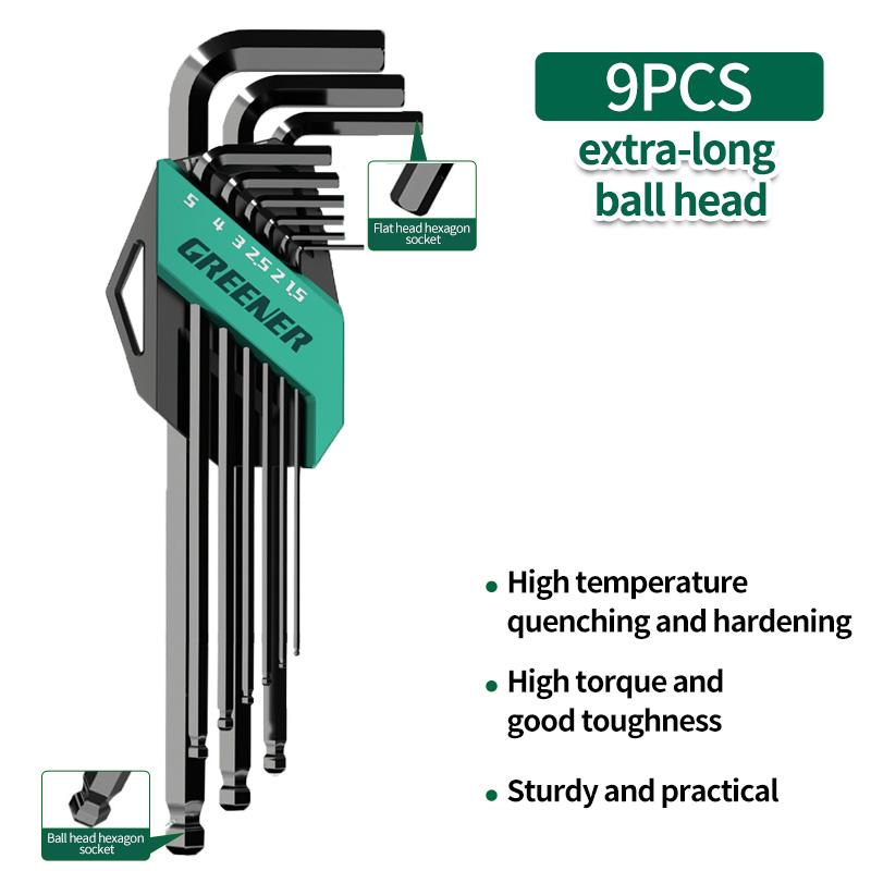 GREENERY Highstrength Allen Key Hex Wrench Set MultiSize Hexagon Spanner Metric Wrench L Type Hex Key For Socket Screws