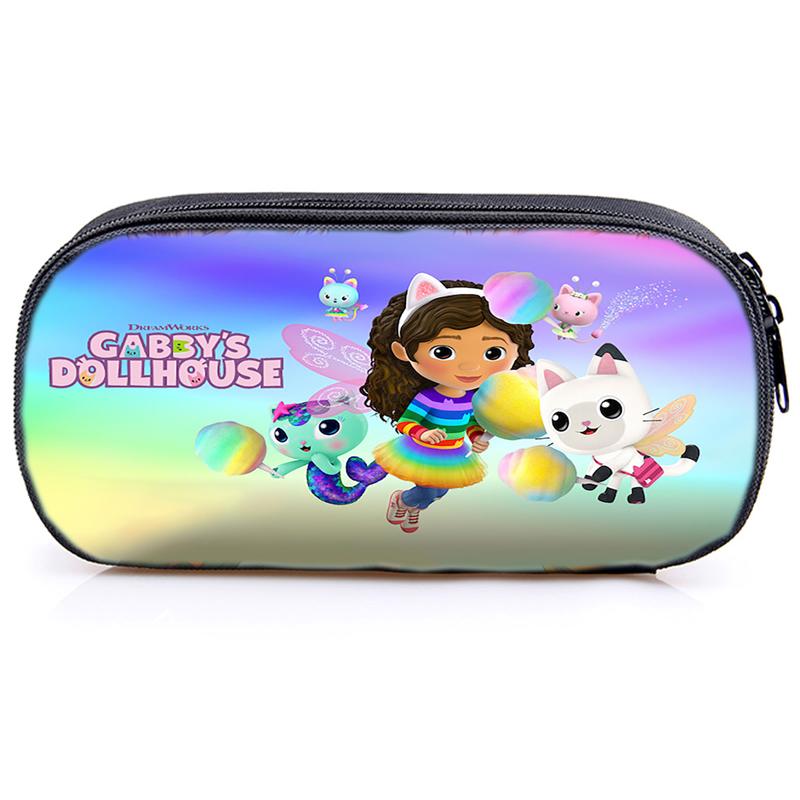Кукольный домик Gabby's, пенал Gabby Cat, сумка для девочек, большая вместительная коробка для ручек, органайзер, школьные принадлежности, офисные принадлежности, канцелярская сумка