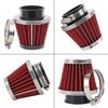 AHL Red 42Mm Universal Air Filter Fit For Pod / 150Cc-250Cc Motorcycle Scooter ATV Dirt Bike/50Cc 70Cc 90Cc 110Cc 125Cc Coolster Tao Tao Sunl/Quad Go