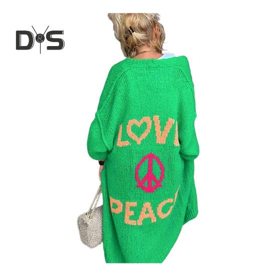 Женский свитер, куртка, легкий термовязаный кардиган, однотонный, с длинным рукавом, элегантное пальто для повседневной носки, работы, шопинга