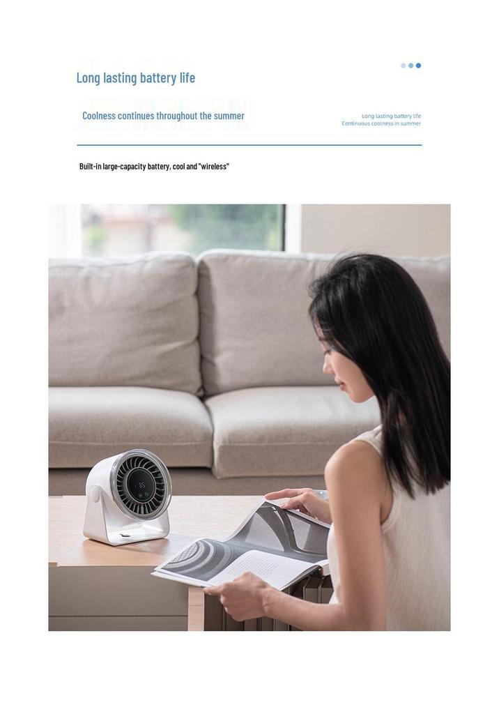 Weilexing Stepless Speed Digital Display Touch Desktop Fan