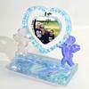 DIY Silicone Mold Heart Photo Cupids Frames Molds Beautiful Heart Shaped Frames Mould for Home Office Table Ornaments