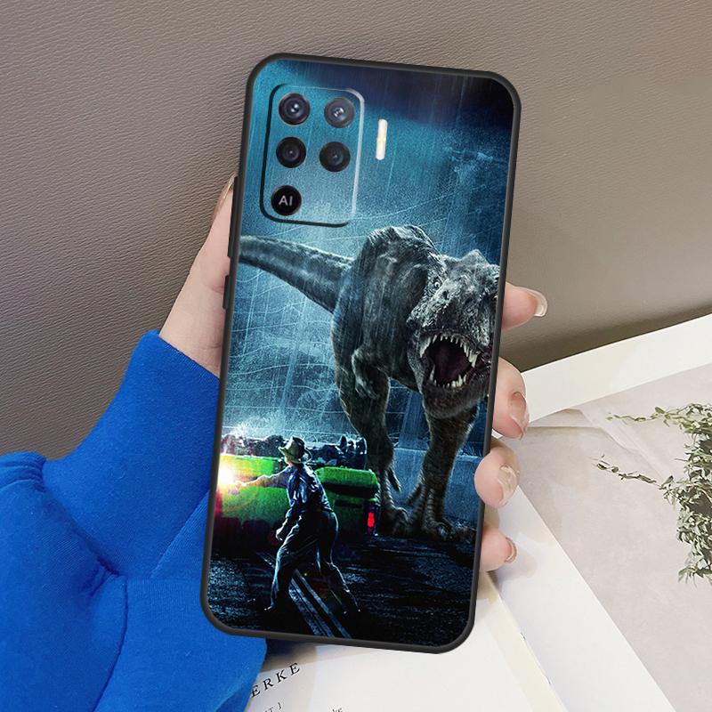 Чехол с динозаврами Юрского периода для Oppo A76 A16 A96 A17 A18 A60 A80 A40 A38 A58 A78 A98 A94 A74 A54 A15 A57 A77 A5 Pro