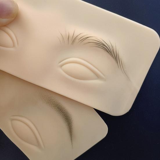 Реалистичный утолщенный, устойчивый, не тускнеющий 3D силиконовый макияж для бровей и глаз, тренировочная поставка для кожи для начинающих