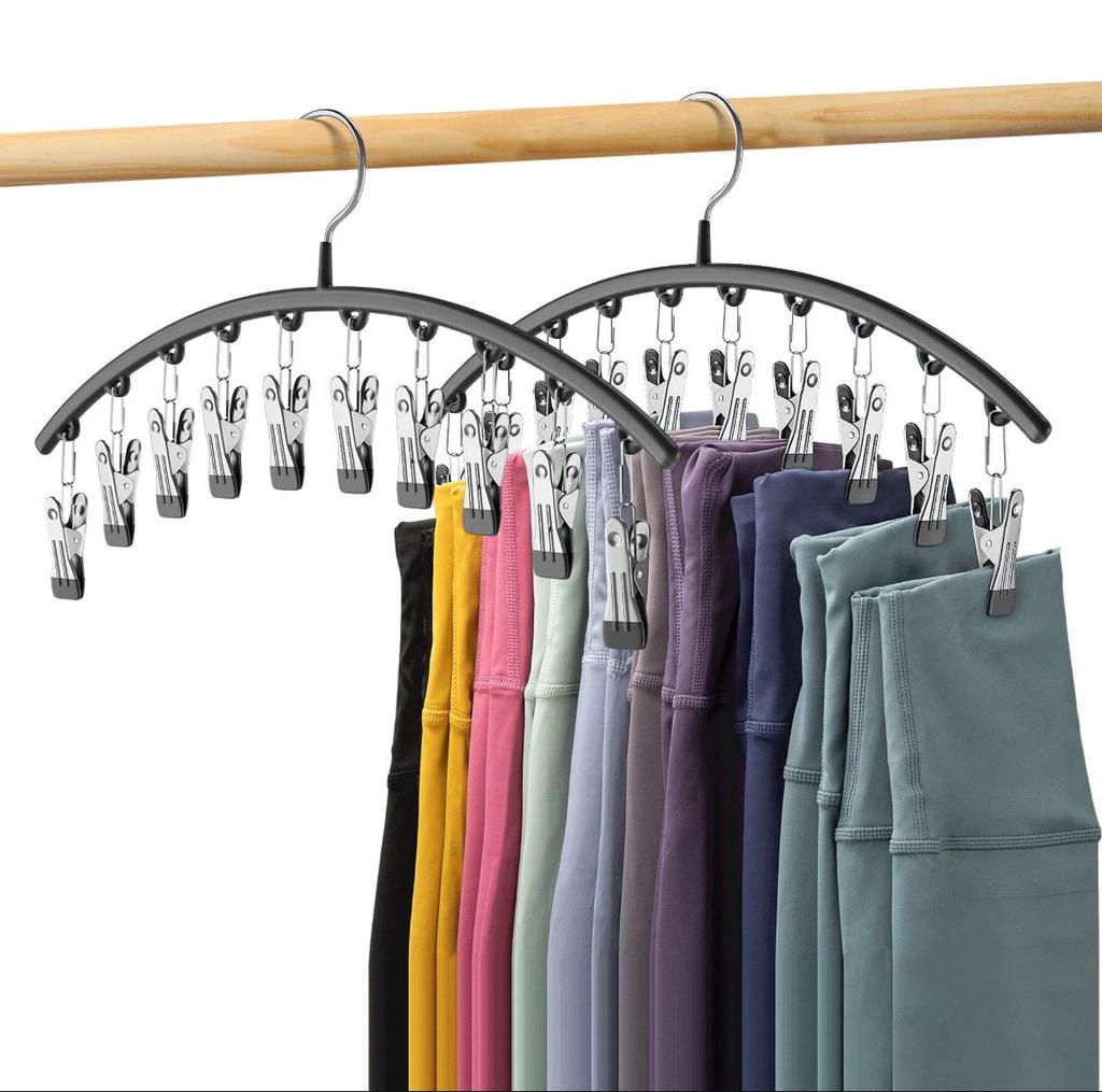 Stainless Steel Multi-Clip Clothes Hanger for Socks & Underwear
