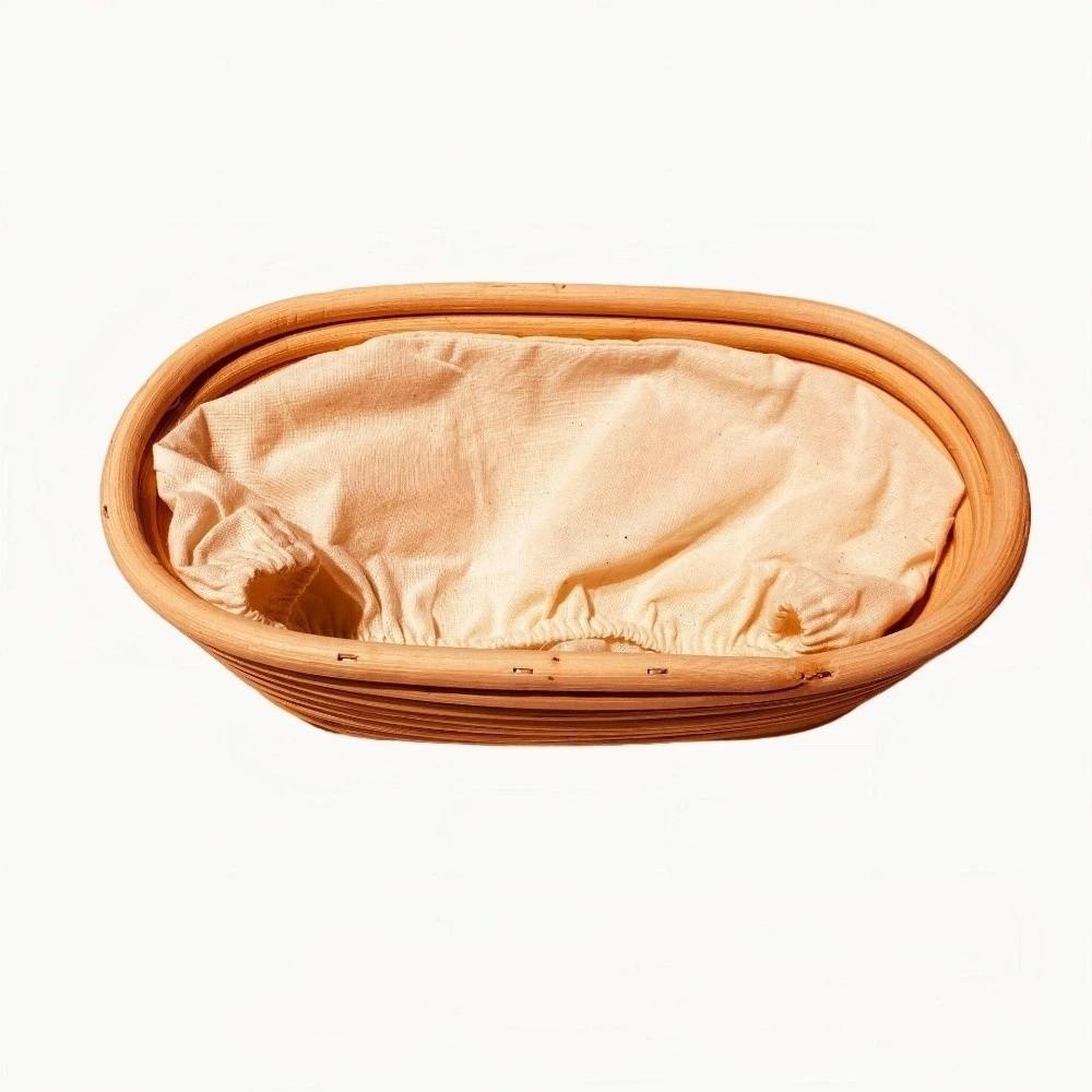 Cloth Liner Bread Proofing Basket Round & Oval Dough Rising Rattan Basket Artisan Bread