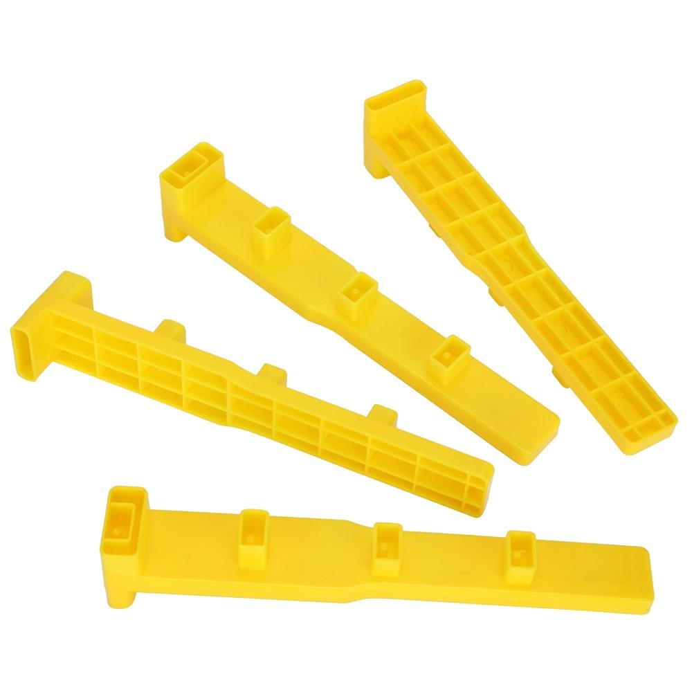 4Pcs Yellow Queen Rearing Frame Bar Plastic Queen Rearing Kit Apiary Management