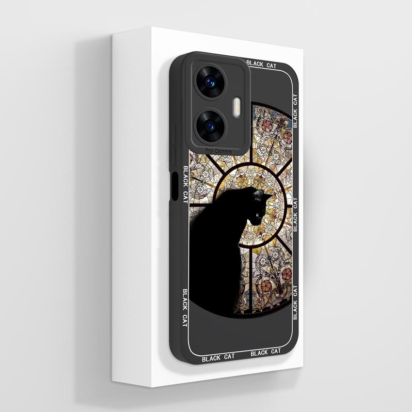 Красивые чехлы для телефона в форме сердца любви для Realme C55 C35 C25 C20 C15 C11 C21Y C25Y Мягкий жидкий силиконовый бампер Противоударный защитный чехол для Realme Casing