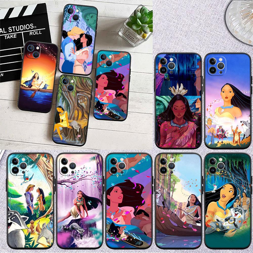 CJ41 Disney Pocahontas Soft Shell Phone Case for Redmi Note 10 11 12 Pro Max 10S 10C 10T 11A 11S 12S 12C