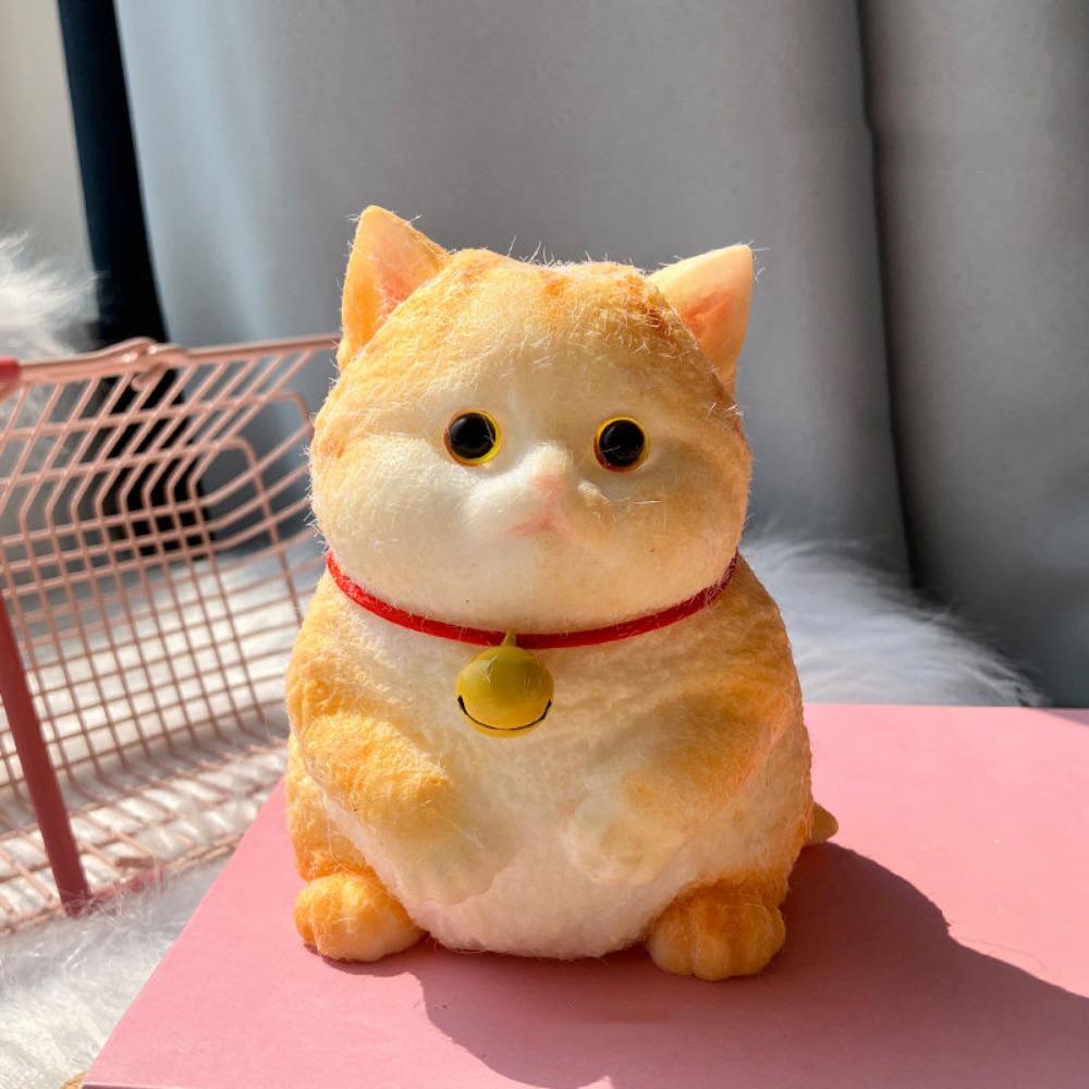 Slow Rebound Big Cat Doll Squeeze Toy Animal Cat Fidget Toy Simulation Cat Squeeze Toys Kids