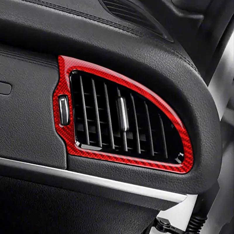 Настоящая мягкая карбоновая наклейка для Kia Stinger CK 2019 2020 2021 2022 2023 LHD RHD Автомобильный приборная панель AC Розетка Отделка Аксессуары.